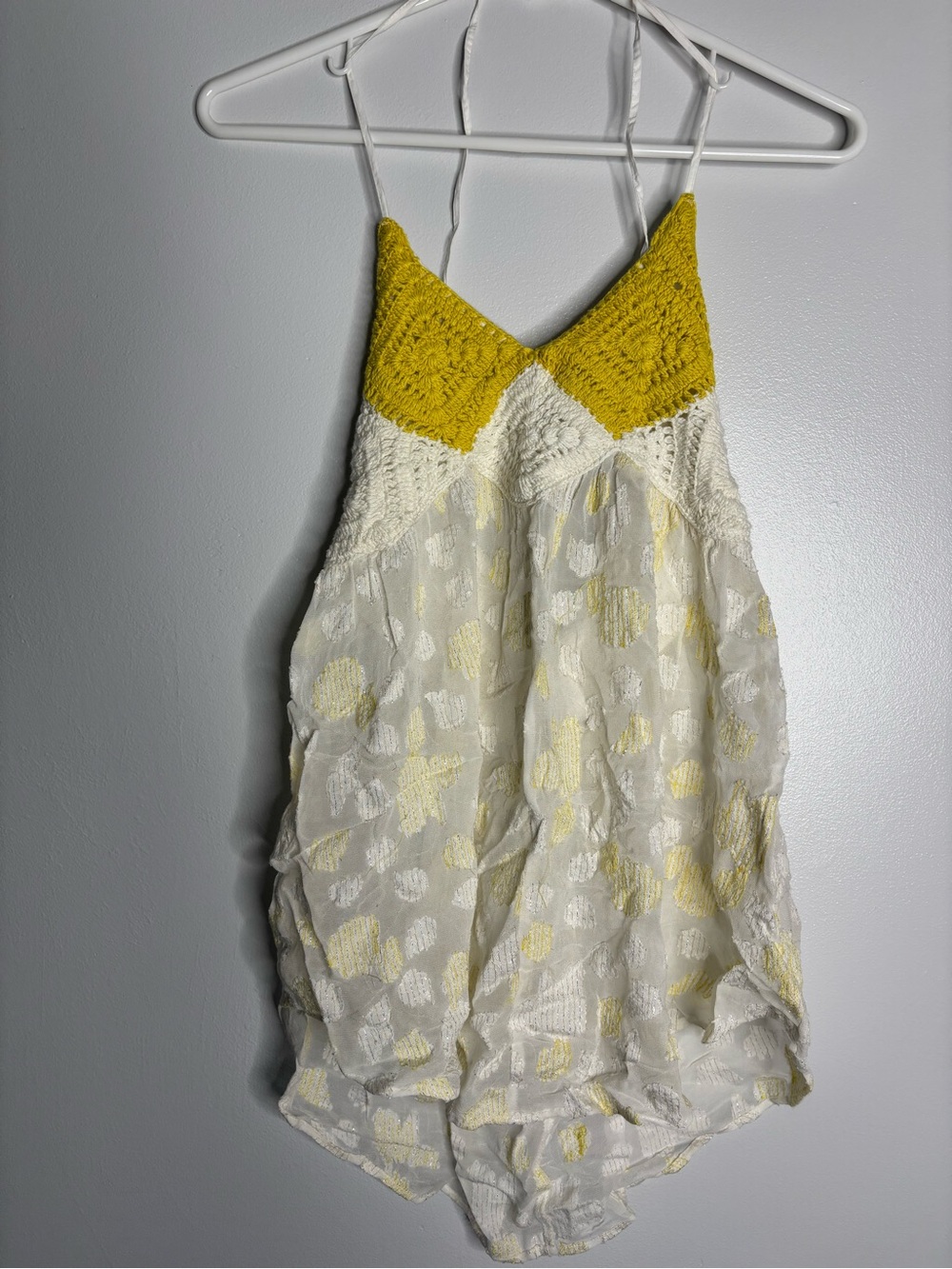 Free People babydoll halter top. XS